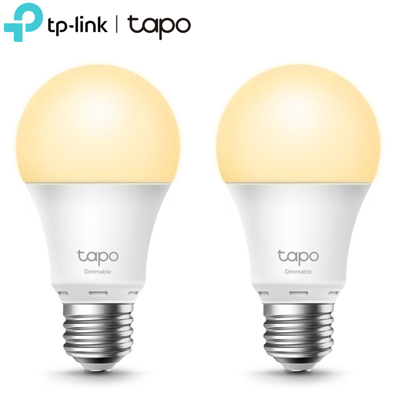 TP-LINK Tapo L510E V3.2 (2 Pack) Smart LED Bulb (E27) Warm White, 2700K, Wi-Fi, 806Lm 9W, Brightness Dimmable
