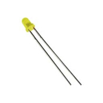 LED-3MM-ST-YELLOW Απλό LED 3mm κίτρινο χρώμα