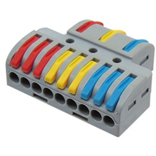 HNM LT-933 Κλέμα διακλάδωσης ταχείας σύνδεσης 3P σε 9P  αγωγών 0.5mm~4mm    