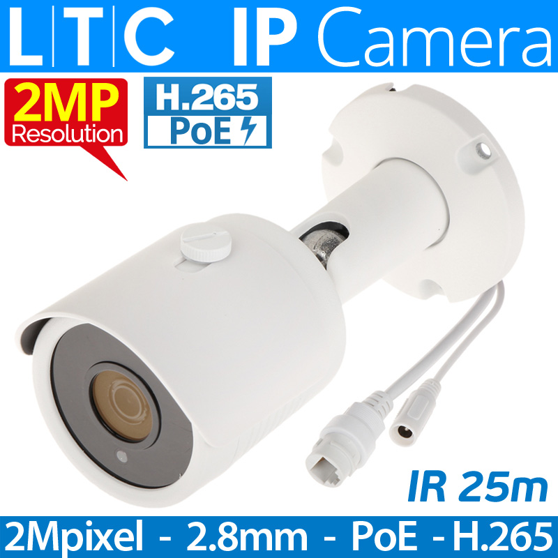 LTC IPC-2725 Δικτυακή Ενσύρματη IP κάμερα Bullet 2Mpixels 1080p PoE 2.8mm 25m IR Led
