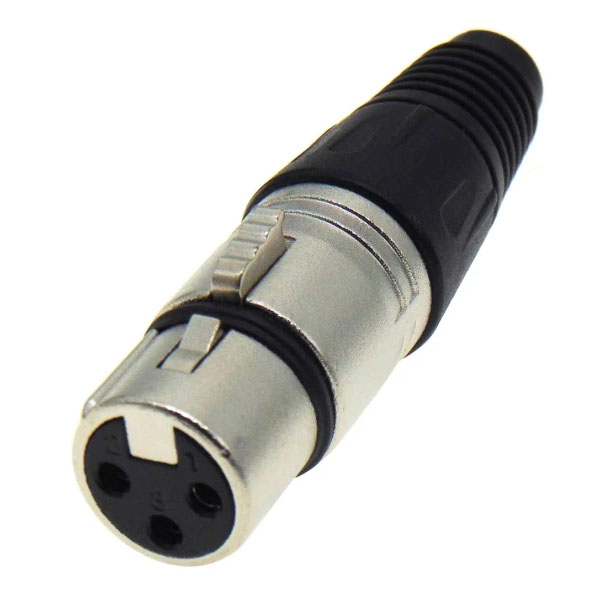 LZ-105 Βύσμα CANON XLR θηλυκό 3P nickel (JT-2044A) JKG 