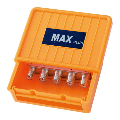 MAX PLUS STSC-04 Διακλαδωτής Ιστού TV-SAT 4 εξόδων (5 - 2400 MHz) με φις F και dc pass