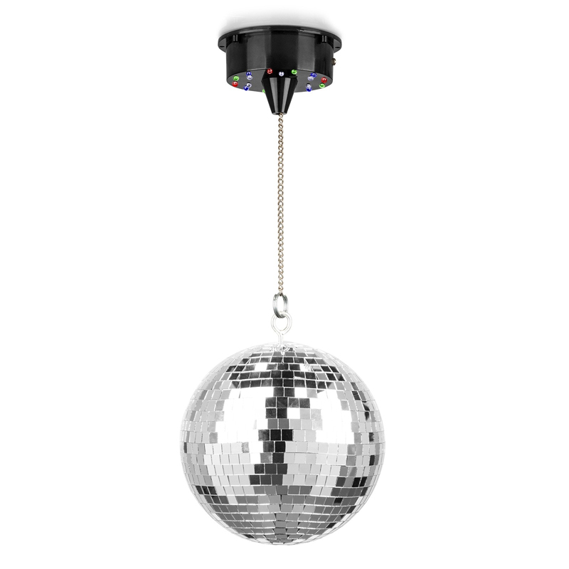 FuZZIX MB20ML Mirror Disco ball - Ντισκομπάλα 20cm (8") με μοτέρ με μπαταρίες και RGBW LEDs 151.334