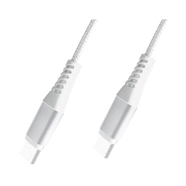 MB378 Καλώδιo USB Type C σε USB Type C Ταχείας Φόρτισης 60W μήκος 1m σε Λευκό Χρώμα PLY