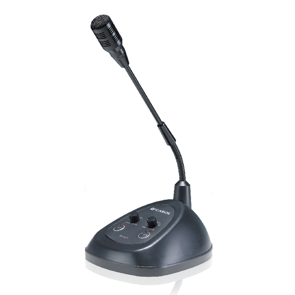 MCH-556 CAROL Gooseneck Πυκνωτικό Μικρόφωνο Αναγγελίας Βάσης με Μπαταρίες, Ρυθμιστικά και Chime