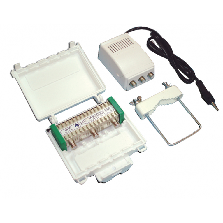 MISTRAL VU3S-F30 5G Ενισχυτής κεραίας VHF - UHF 30dB Θωρακισμένος με φίλτρο LTE 5G (0216)