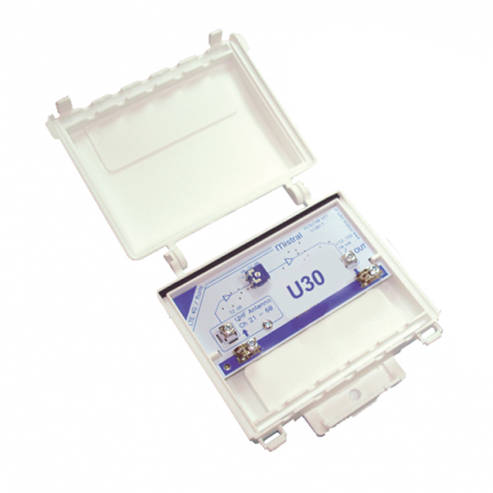 MISTRAL U30 ISTOU 5G Ενισχυτής κεραίας UHF 32dB με φίλτρο 5G (χωρίς τροφοδοτικό) (214001)