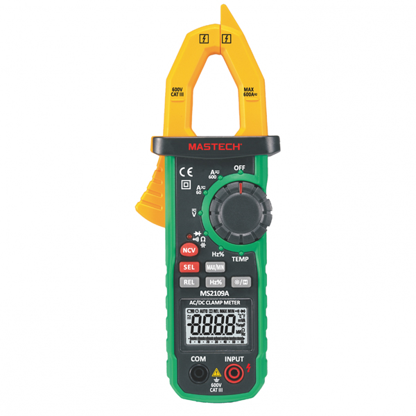 MASTECH MS2109A Ψηφιακή Αμπεροτσιμπίδα ΑC/DC & Ανιχνευτής τάσης χωρίς επαφή με Φακό