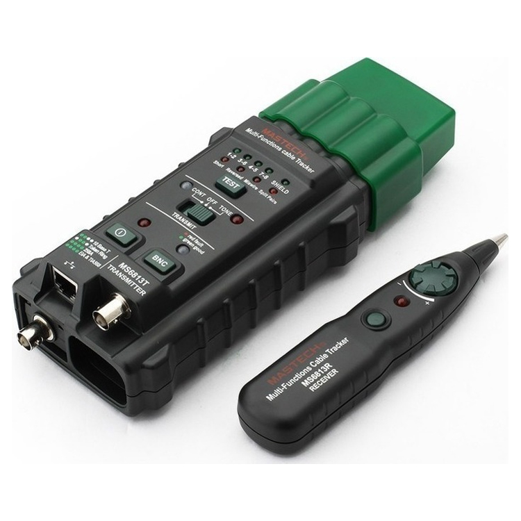 MASTECH MS6813 MGL Tester Καλωδίων LAN, Τηλεφωνικών & Ομοαξονικών με LCD και Γεννήτρια Σήματος