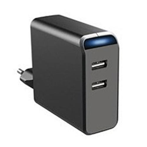 MINWA MW2UA48U Φορτιστής USB 5V με 2 εξόδους 4800mAh