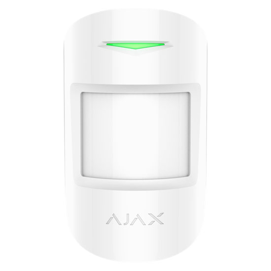AJAX MOTION PROTECT PLUS WHITE- Ασύρματος Ανιχνευτής Κίνησης Εσωτερικού χώρου διπλής τεχνολογίας (PIR & MW)
