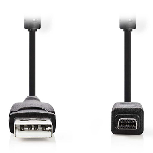 NEDIS CCGP60802BK20 Καλώδιο USB A αρσ. - Olympus 12pin αρσ. 2m