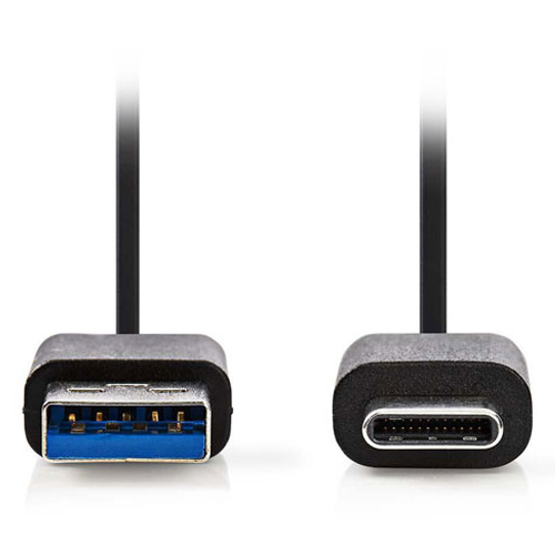 NEDIS CCGL61600BK10 Καλώδιo 3.2 Gen 1x1 USB A αρσ.- USB Type-C αρσ. 1m 