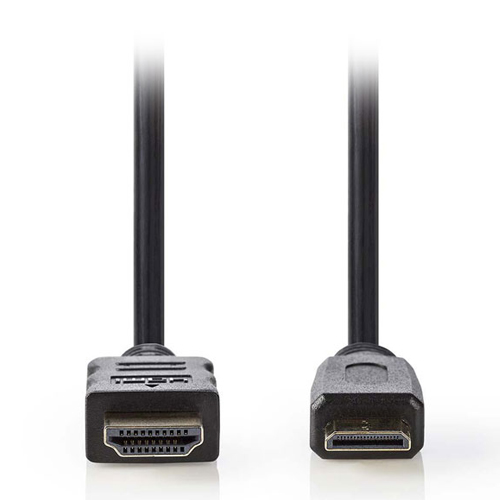 NEDIS CVGL34500BK15 Καλώδιο High speed HDMI με Ethernet 10.2Gbps, HDMI αρσ. - HDMI mini αρσ. μήκος 1.50m