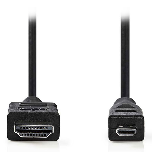 NEDIS CVGP34700BK20 Καλώδιο HDMI αρσ. - micro HDMI αρσ. 2m