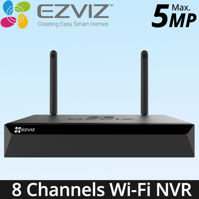 EZVIZ X5S-8W (CS-X5S-R100-8W) Ασύρματο Wi-Fi Καταγραφικό NVR 8 καμερών EZVIZ ως 5MP (HDMI / VGA)