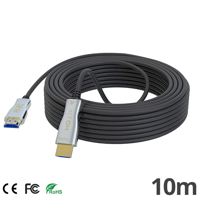 ANGA OP-OF10-8K HDMI 2.1 Optic Fiber Cable 10m | 8K@60Hz, 4K@120Hz & 48Gbps