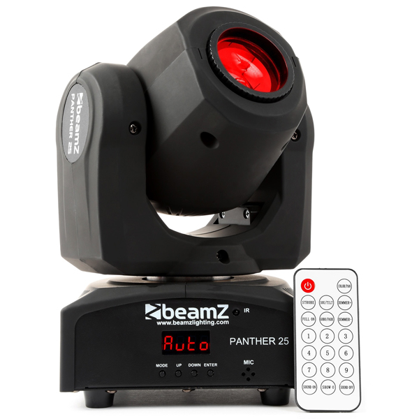BEAMZ Panther 25 LED Spot 12W CREE LED moving head DMX με τηλεχειριστήριο 150.460