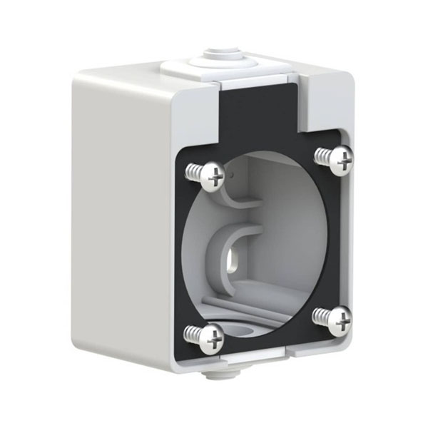 PCE 106-0g Κουτί Επίτοιχο Πρίζας 2P+E σε Γκρι Χρώμα  