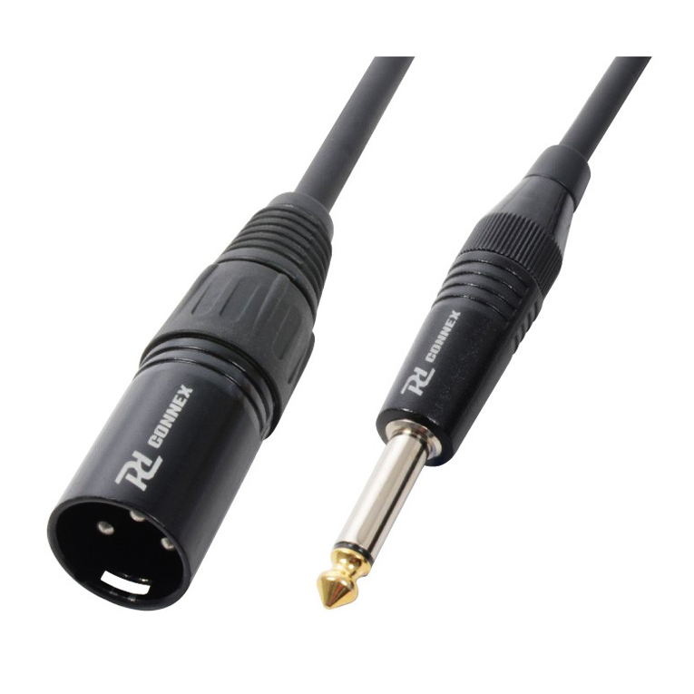 PD Connex CX38-3 Ποιοτικό Καλώδιο XLR 3p αρσενικό σε JACK 6.3mm MONO αρσενικό 3m 176.633