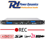 POWER DYNAMICS PDC-35 Επαγγελματικός MP3/2xUSB/SD Player με Record και CD Player (172.824)