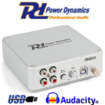 POWER DYNAMICS PDX015 USB Προενισχυτής πικάπ - Phono Pre-amplifier με Software 172.775