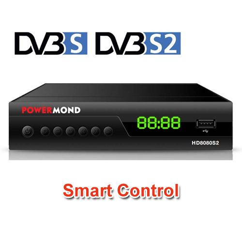 POWERMOND HD8080S2 Ψηφιακός δορυφορικός FTA δέκτης HD, USB με έξυπνο χειριστήριο