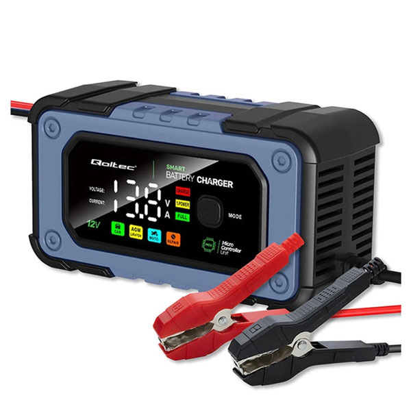 QOLTEC 52486 Αυτόματος Φορτιστής - Συντηρητής μπαταριών αυτοκινήτου 12V 7A 