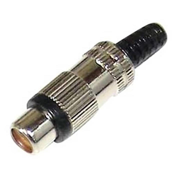 ULTIMAX RJ-2250NR RCA Θηλυκό Nickel ID5mm με Μαύρη ρίγα