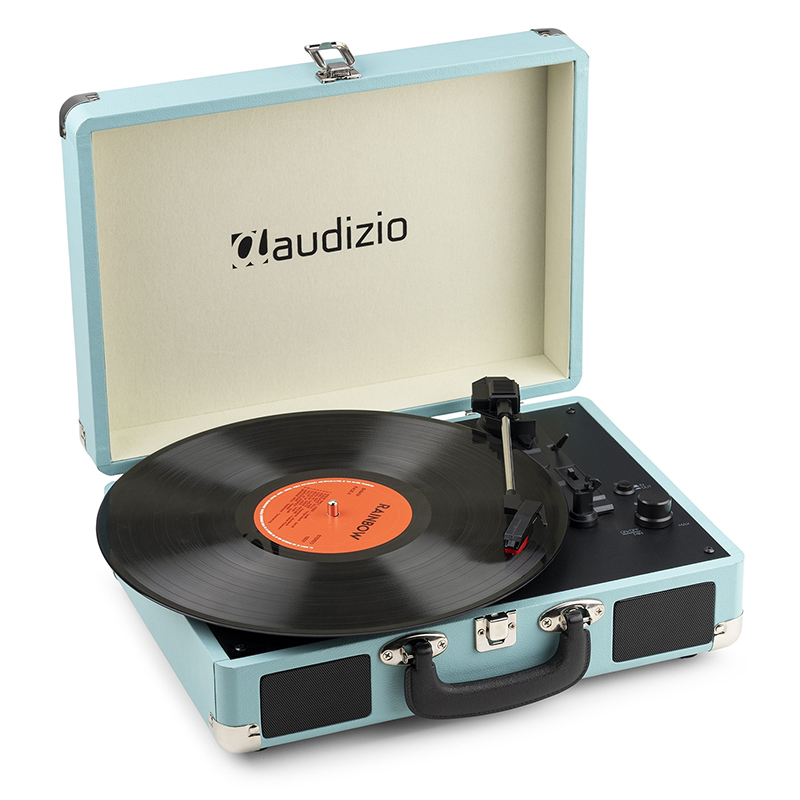 AUDIZIO RP116BL Retro Πικάπ με Ενσωματωμένα Ηχεία, Bluetooth In/Out, USB Recording σε βαλίτσα Μπλε 102.070