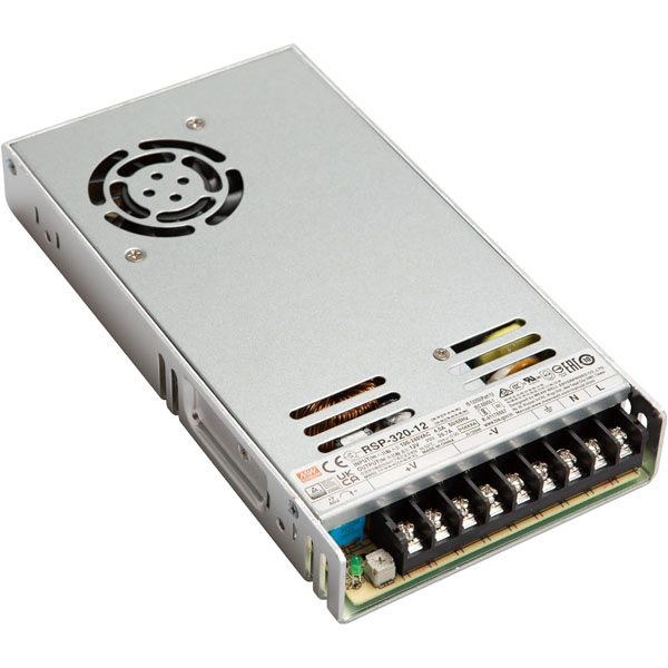 MeanWell RSP-320-12 Τροφοδοτικό Switching 12V 320W 26.7A PFC Low Profil 