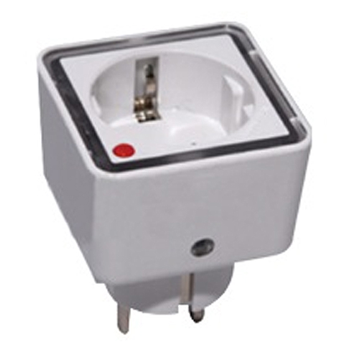 SAFELINE SL34101F Adaptor Σούκο σε Σούκο και Φωτάκι νυκτός με 4 LED και αισθητήρα Ημέρας/Νύχτας