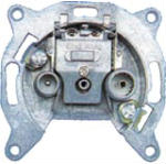 Πρίζα κεραίας (επίγειας) τερματική & διελεύσεως, χωνευτή SB2-4/4