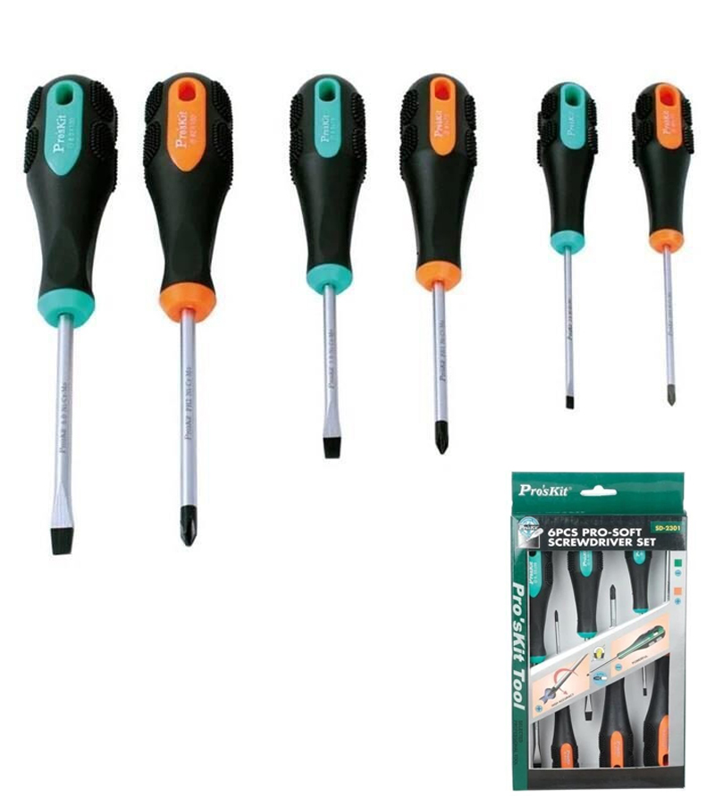 ProsKit SD-2301 Σετ 6 εργονομικών Κατσαβιδιών