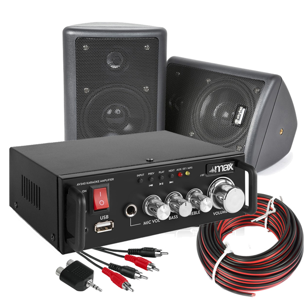 SET_HOMEAUDIO 16 Πλήρες Hi-Fi πακέτο ήχου με AV340 + ODS40B 100.015 + Καλωδιώσεις