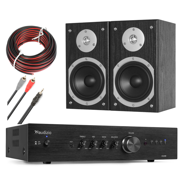 SET_HOMEAUDIO 30 Πλήρες Hi-Fi πακέτο ήχου με Audizio AD200B + Fenton SHFB55B  + Καλωδιώσεις