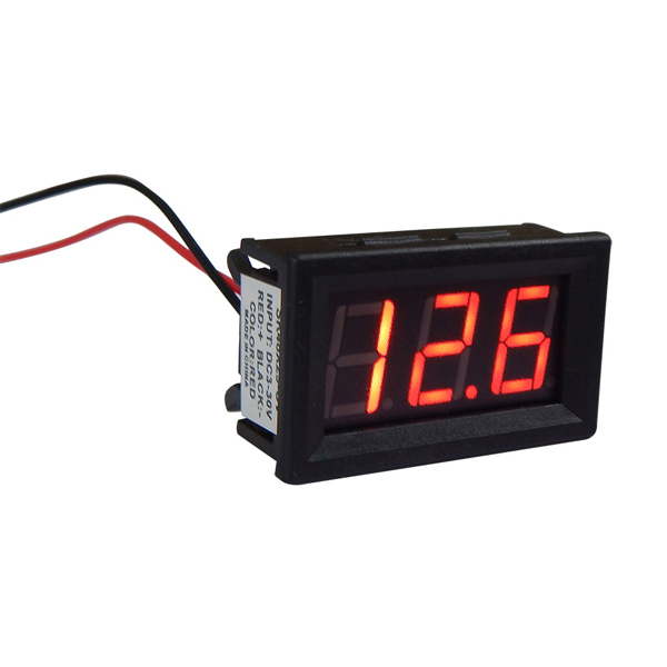 OEM SK48X29 Ψηφιακό όργανο πίνακος βολτόμετρο DC 4-30V 48x29mm