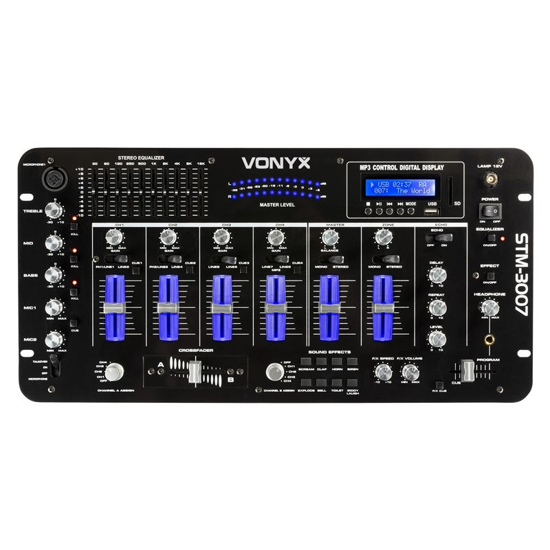 VONYX STM-3007 DJ Μίκτης Ήχου 6 Καναλιών με USB /SD /MP3, Effect και Bluetooth 172.736