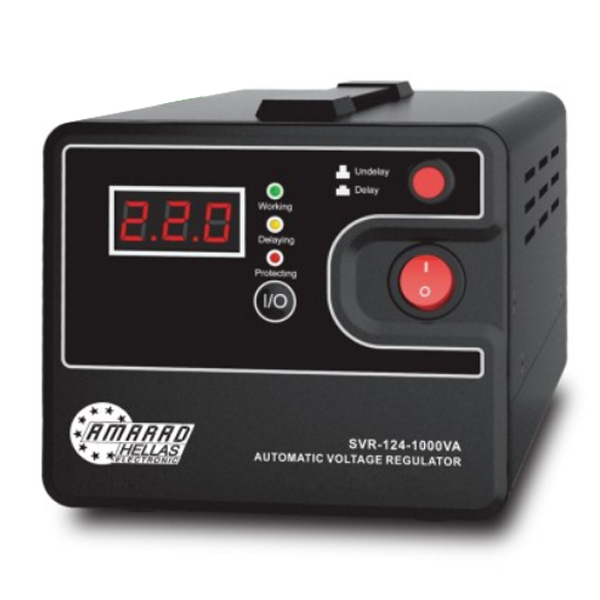 AMARAD SVR-124-1000VA Σταθεροποιητής Τάσης τύπου Relay Ψηφιακός 1000VA