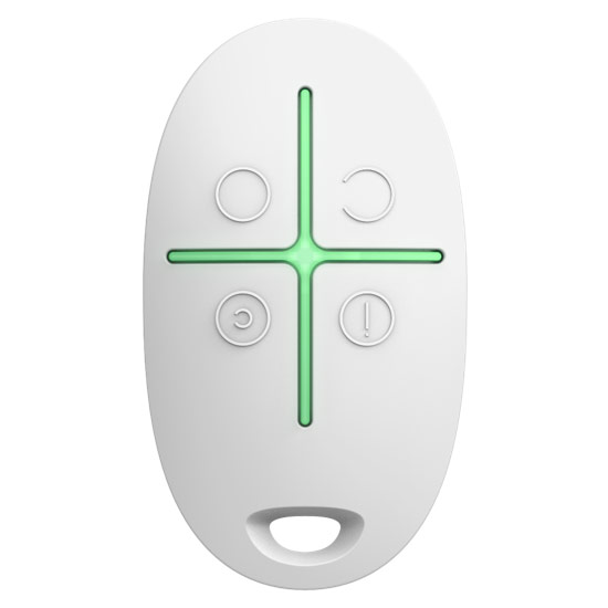 AJAX SPACE CONTROL WHITE - Τηλεχειριστήριο µε πλήκτρο πανικού Λευκό (38166.04.WH1)