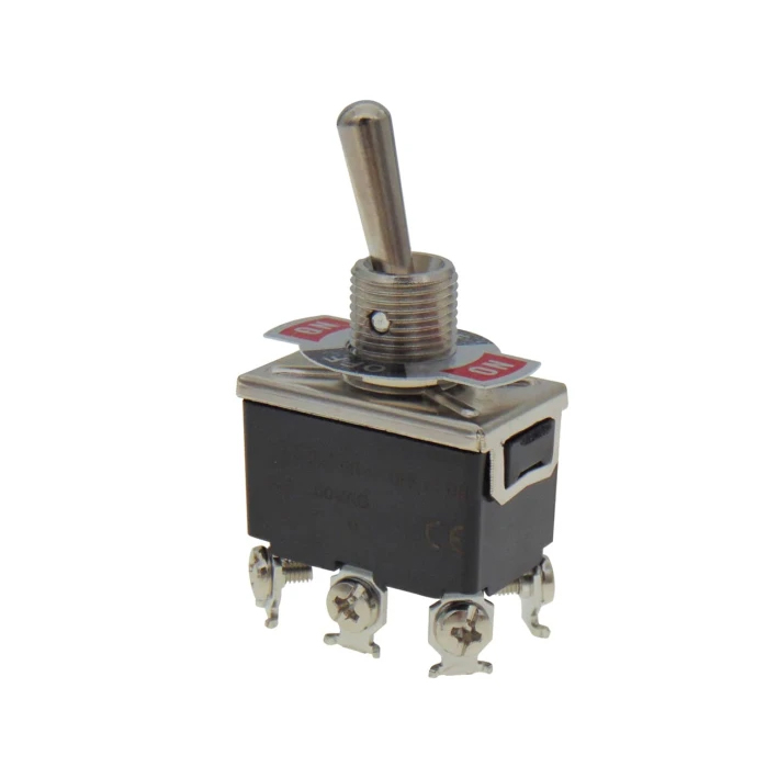 T-1330 Διακόπτης Toggle ON-OFF-ON Διπολικός 6P 15A/250V CNTD