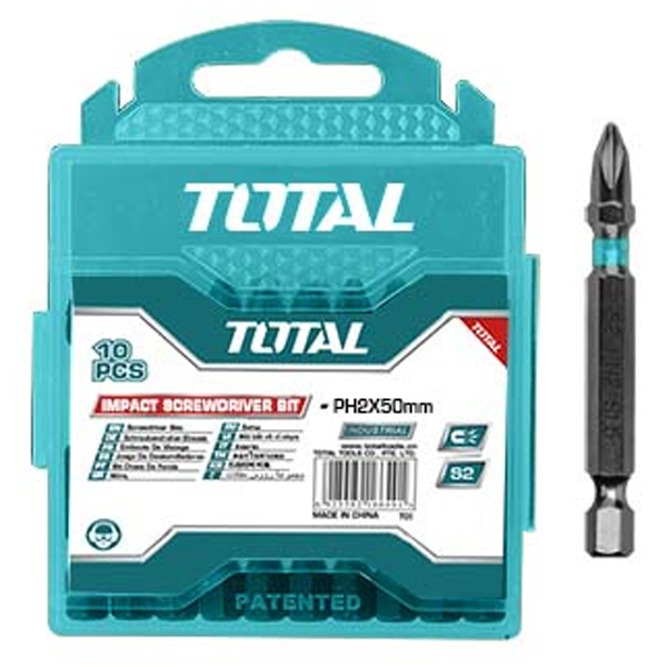 TOTAL TACIM16PH223 Σετ Μύτες PH2 50mm Κρούσης 10τμχ.