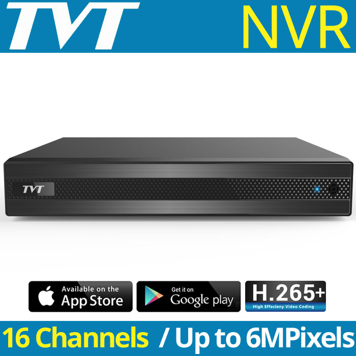 TVT TD-3016H1-B1-B IP Καταγραφικό NVR για 16 IP Κάμερες Μέχρι 6Mpixels, H.265+ (Χωρίς PoE)