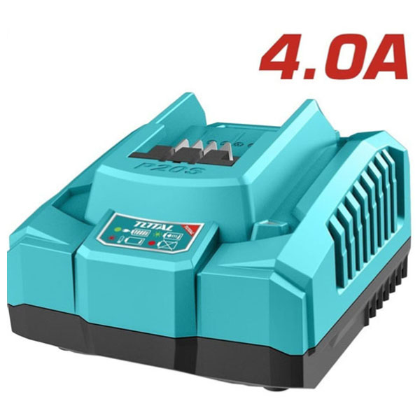 TOTAL TFCLI20411 Επαγγελματικός Ταχυφορτιστής για Μπαταρίες Λιθίου P20S SHARE+ 20V 2Ah-4Ah-5Ah-6Ah-7.5Ah 