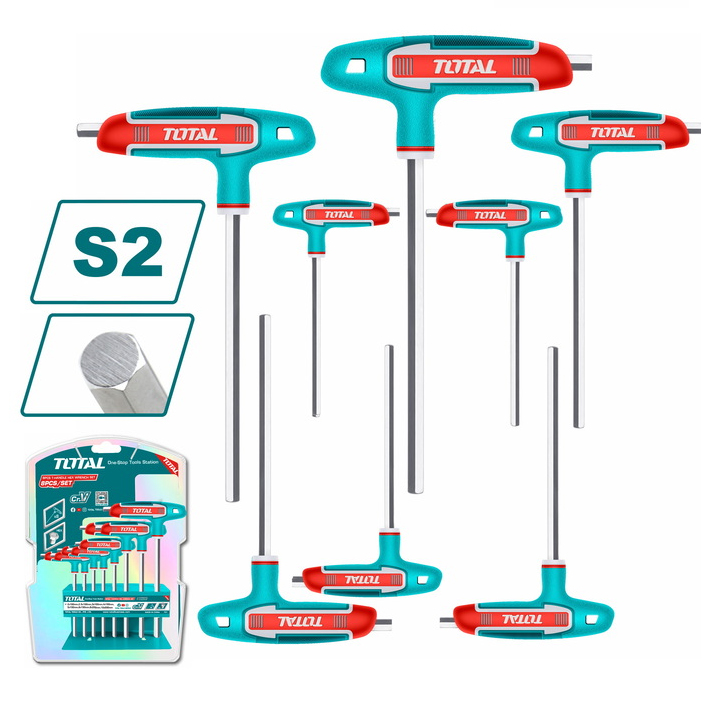 TOTAL THHW80816 Σετ Allen Ταφ (Hex key) 8τμχ 2-10mm