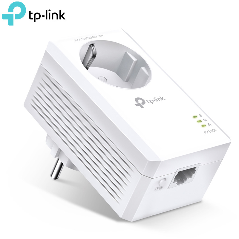 TP-LINK TL-PA7017P V4.0 AV1000 Gigabit Passthrough Powerline Adapter
