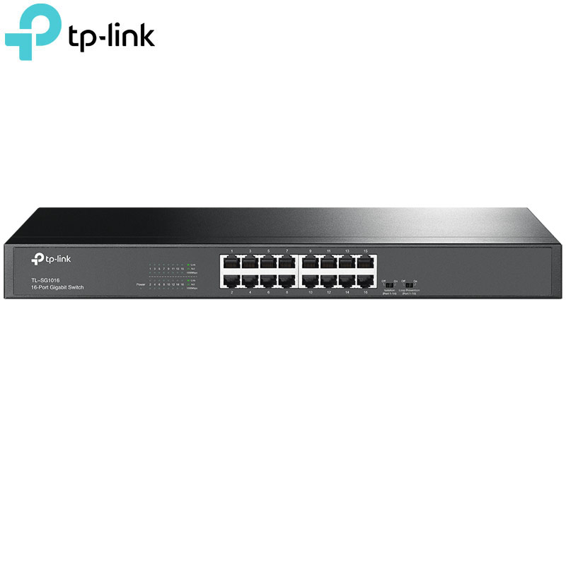 TP-Link TL-SG1016 v17.0 16-Port Gigabit Unmanaged 19-inch Rack Mount Switch