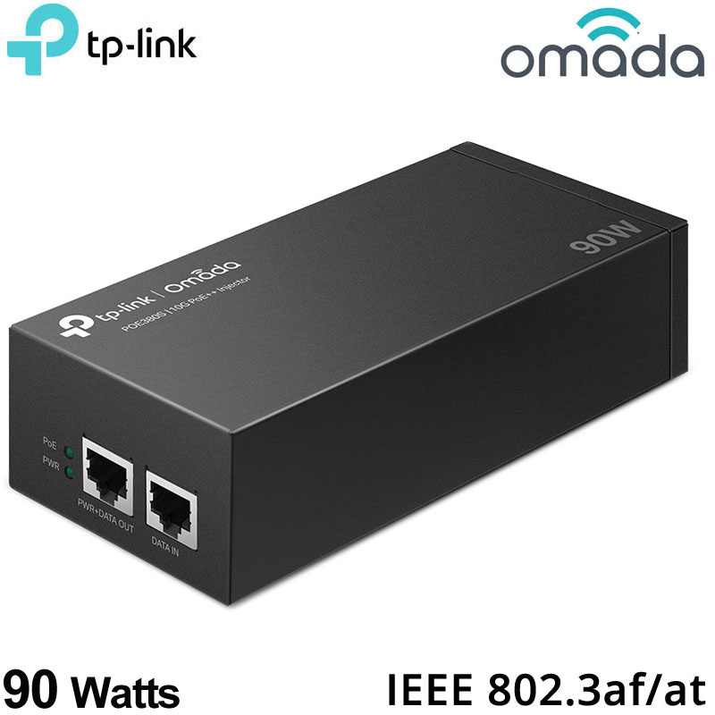 TP-Link Omada POE380S 10G PoE++ Injector 90W Multi-Gigabit (IEEE 802.3af/at/bt Type 4) με Μεταλλικό Περίβλημα
