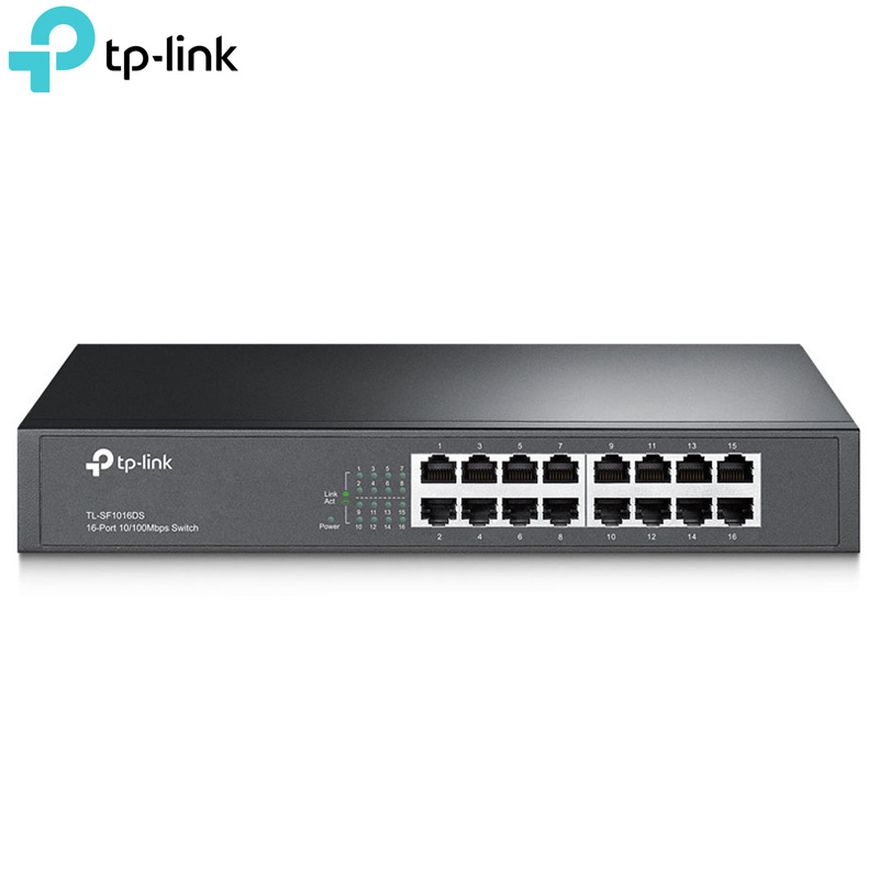 TP-LINK TL-SF1016DS Unmanaged Switch 16 Θυρών (10/100 Mbps) Desktop/Rackmount