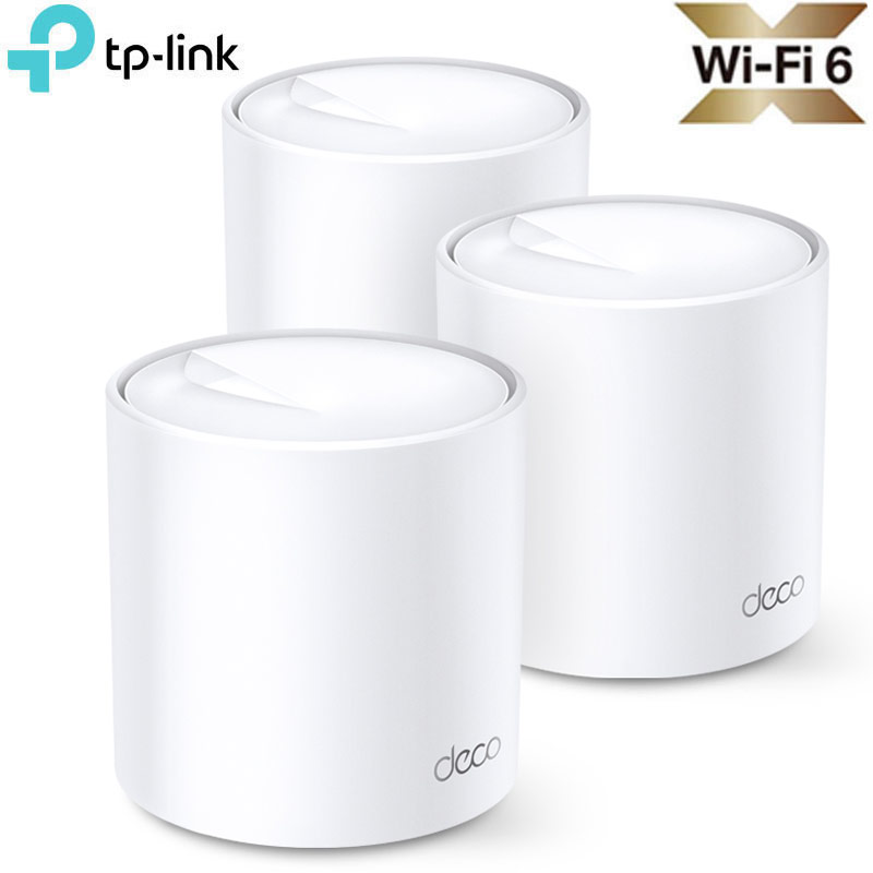 TP-Link Deco X20 (3-pack) v5.0 AX1800 Mesh WiFi 6 System | Whole Home 